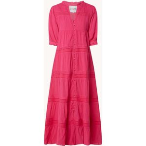 Fabienne Chapot Kira maxi blousejurk met broderie