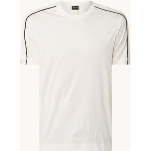 Emporio Armani T-shirt in lyocellblend met logoband