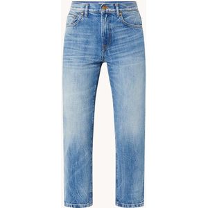 L.K.Bennett Fara high waist slim fit cropped jeans met medium wassing