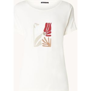 Expresso T-shirt met bloemenprint