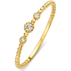Diamond Point Joy ring van 14 karaat geelgoud met 0.07 ct diamant