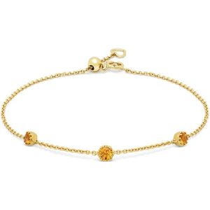 Diamond Point Geelgouden armband, 0.29 ct madeira citrien, Joy