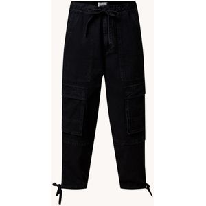 Isabel Marant Ivy high waist tapered fit cargobroek van denim