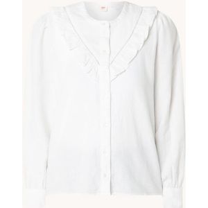 Levi's Carinna blouse in linnenblend met volant