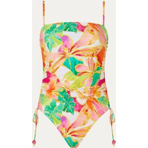 Seafolly Wonderland bandeau badpak met beugel en afneembare bandjes