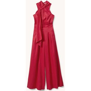 Reiss Selena wide fit jumpsuit in linnenblend