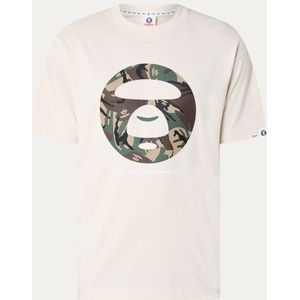 Aape T-shirt met logo- en backprint