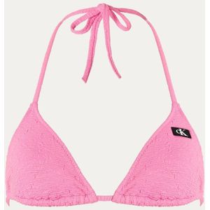 Calvin Klein Triangel bikinitop en scrunchie met structuur