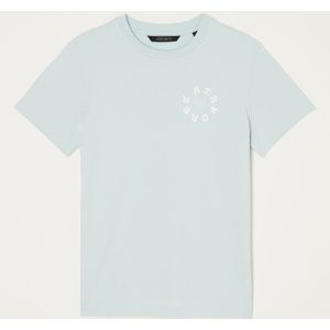 Airforce Bloom T-shirt van biologisch katoen met logo- en backprint