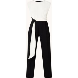 Reiss Alba wide fit jumpsuit met strikceintuur