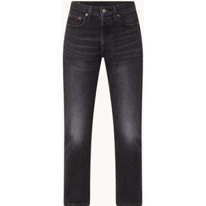 Levi's High waist tapered cropped jeans met gekleurde wassing