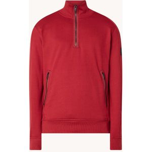HUGO BOSS Zecompany sweater met halve rits en logo