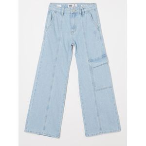 America Today High waist wide fit jeans met opgestikte zakken
