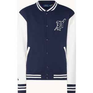 Ralph Lauren Baseball jack met borduring en steekzakken