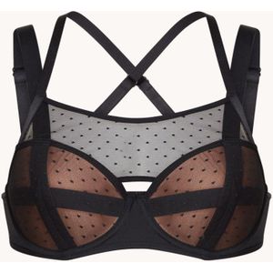 Marlies Dekkers Flash dance voorgevormde balconette bh met overlay van mesh