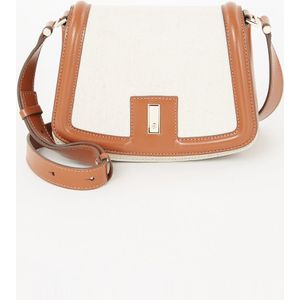 HUGO BOSS Ariell Saddle crossbodytas met leren details