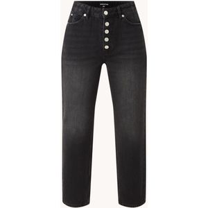 Whistles Hollie high waist straight leg cropped jeans