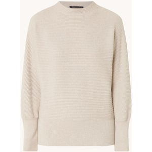 Expresso Ribgebreide pullover met stretch