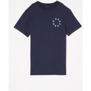 Airforce Bloom T-shirt van biologisch katoen met logo- en backprint