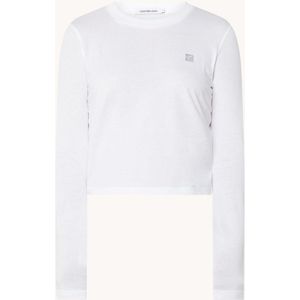 Calvin Klein Cropped longsleeve met logo