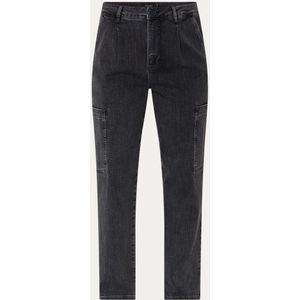 Claudia Sträter High waist straight leg jeans met gekleurde wassing en opgestikte zakken