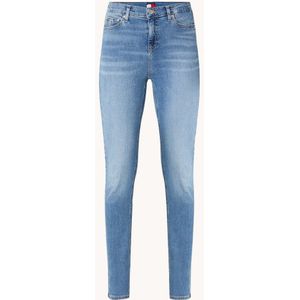 Tommy Hilfiger Nora mid waist skinny jeans met lichte wassing