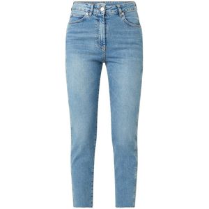 Whistles High waist slim fit cropped jeans met medium wassing