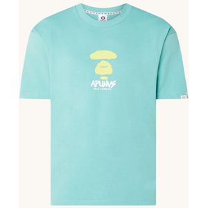 Aape T-shirt met logo- en backprint
