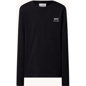 AMI Paris Longsleeve van biologisch katoen met logo