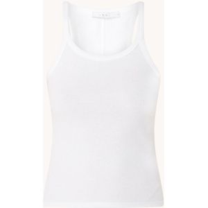 IRO Palisso tanktop met ribstructuur en ronde hals