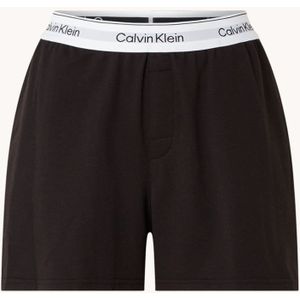 Calvin Klein Pyjamashorts met steekzakken en logoband