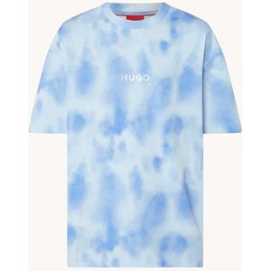 HUGO BOSS Dielo T-shirt met tie-dye dessin en logo