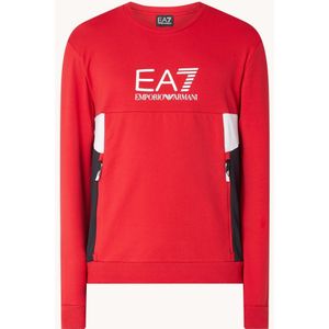 Emporio Armani Sweater met logoprint en ritszakken