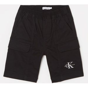 Calvin Klein Straight fit korte broek met logoborduring