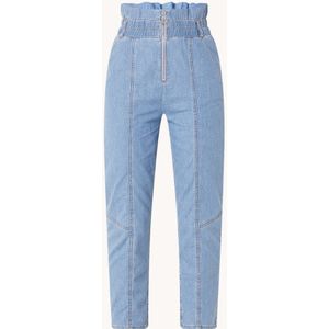 ba&sh Lony high waist slim fit cropped jeans van chambray