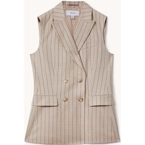 Reiss Odette gilet in wolblend met klepzakken