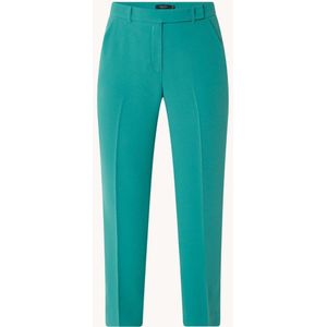 Claudia Sträter High waist straight fit pantalon met persplooi