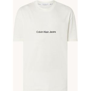 Calvin Klein T-shirt met logo- en backprint