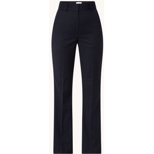 Reiss Haisley high waist flared fit pantalon in wolblend