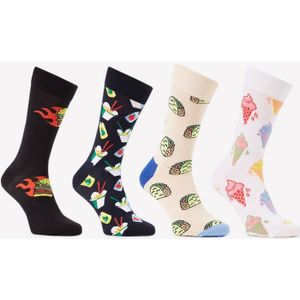 Happy Socks Sokken met print in 4-pack