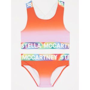 Stella McCartney Tuca bikini met logoband en print