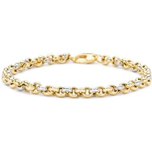 Diamond Point Gouden schakelarmband Timeless Treasures 19 cm