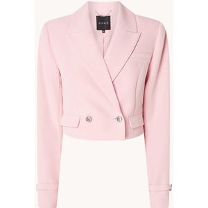 NIKKIE Bolinas double-breasted cropped blazer