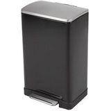 Treteimer EKO E-Cube Schwarz Matt Edelstahl 40L