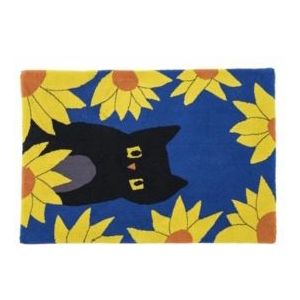 Badematte Abyss & Habidecor Lea's Cat Cadette Blue-70 x 100 cm