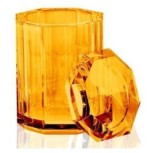 Aufbewahrungsbox Decor Walther Kristall Mit Deckel Orange