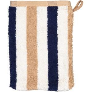 Waschlappen Cawö Coast Stripes Navy/Natur (6er-Set)