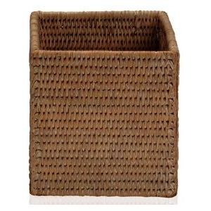 Seifenschale Decor Walther Basket Quadrat Ohne Deckel Rattan Dunkel