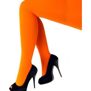 Koningsdag panty fluor oranje