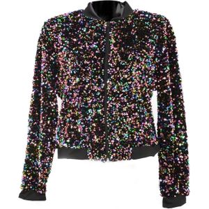 Paillettenjasje Dames Goud - Carnavalsjas Dames - Foute Party - Maat M/L